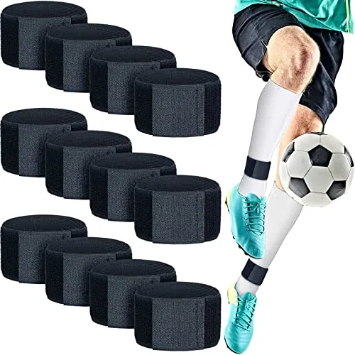 12 Pcs Soccer Shin Guard Straps Adjustable Anti Slip Youth Adult
