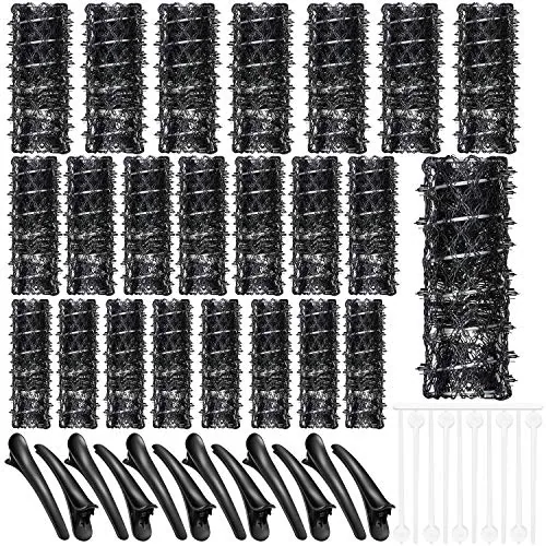 48 Pieces Wire Mesh Brush Hair Rollers Set Hair Perm Rods Hairdressing