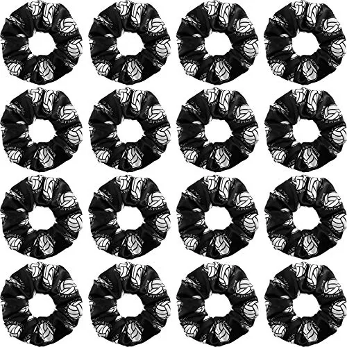 18 Pcs Volleyball Hair Ties Silk Scrunchies for Women