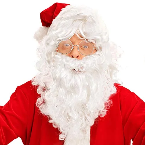 Christmas Santa Wig and Beard Set with Glasses