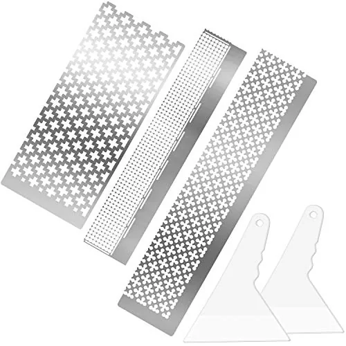 3 Pcs Diamond Painting Ruler Stainless Steel with 2 Fix Tools