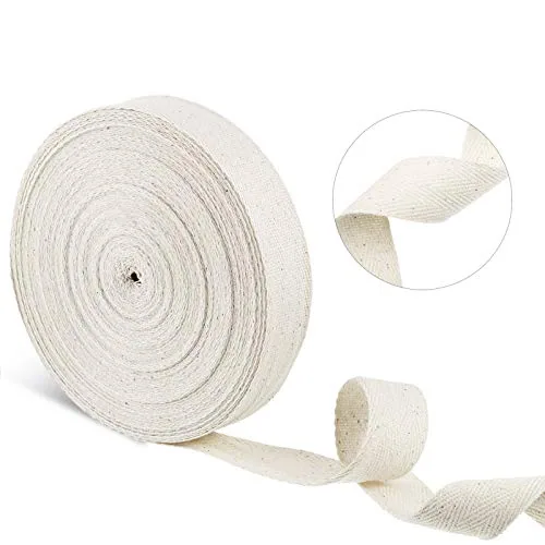 100% Cotton Twill Tape 1/2 Inch X 25 Yards Herringbone