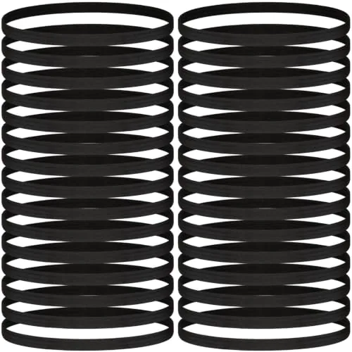 30 Pcs Thin Hair Elastic Headbands for Women Men