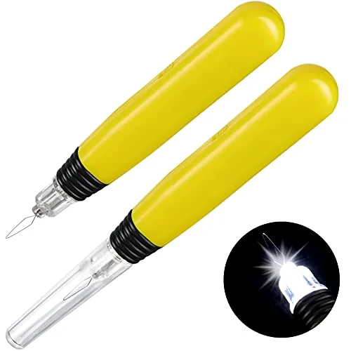 2 Pieces LED Needle Threaders Sewing Machine Wire Loop Tool