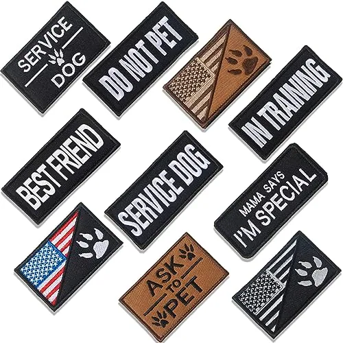 10 Pcs Service Dog Patch Ask to Do Pet Patch