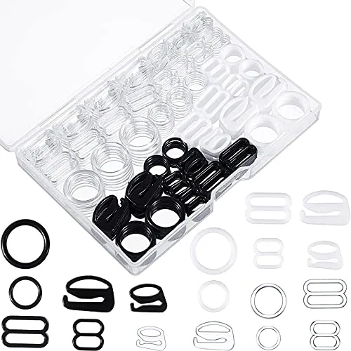 240 Pcs Bra Strap Hooks Slider, 3 Styles