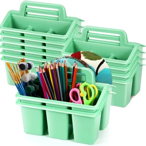 12 Pcs Classroom Storage Caddies Stackable Utility Caddy