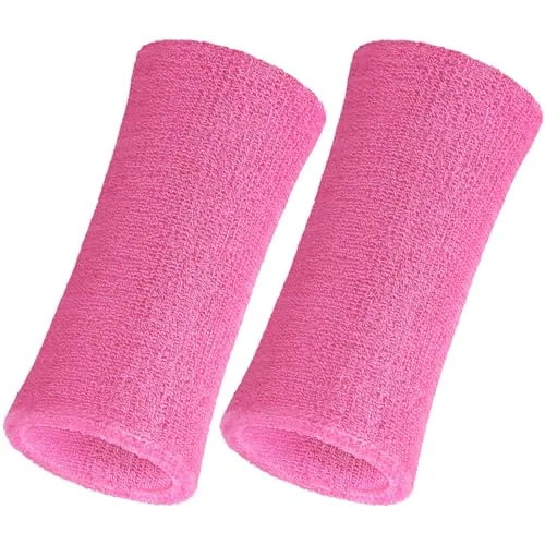 2 Pcs 6 Inch Wrist Sweatbands for Men and Women