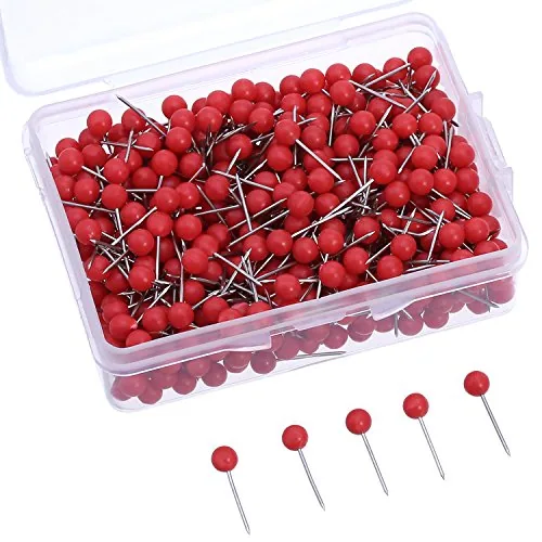 500 Pcs Map Push Pins Round Thumb Tack
