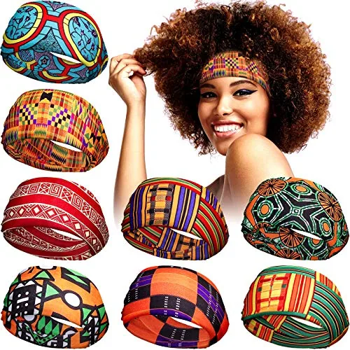 8 Pcs African Headband for Women