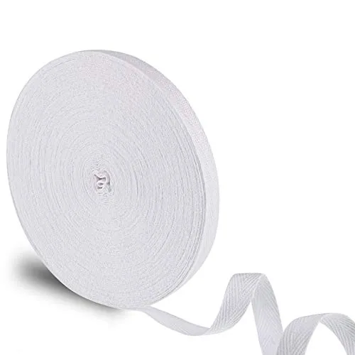 100% Cotton Twill Tape 1/2 Inch X 25 Yards Herringbone