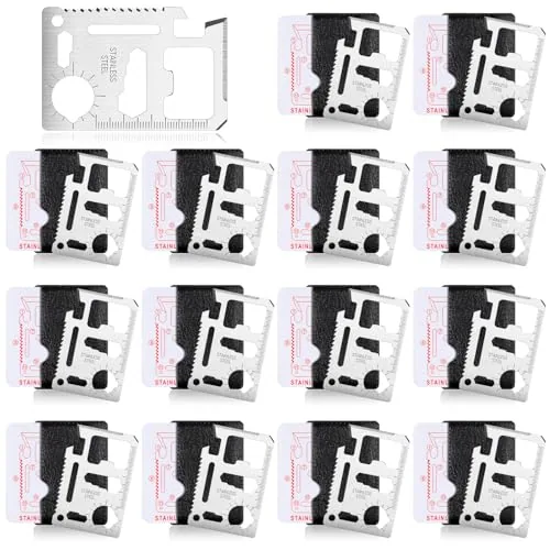 24 Sets Credit Card Multitool 11 in 1 Wallet Tool