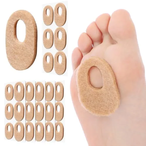 30 Pcs Callus Corn Pads for Feet, Oval Foot Pads