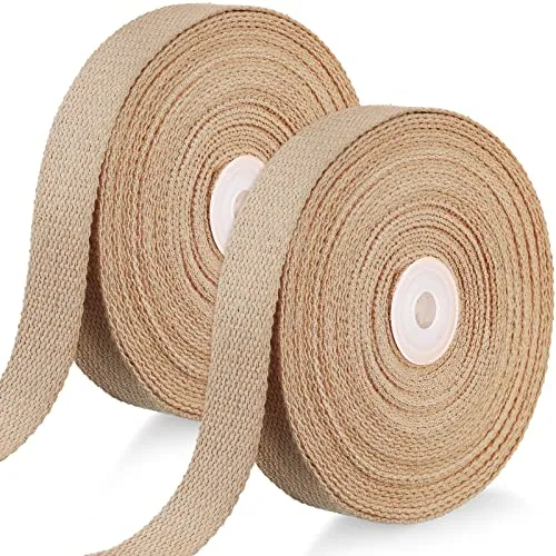2 Rolls/ 20 Yards Cotton Webbing 1 Inch