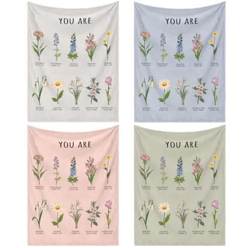 4 Pcs Christian Throw Blanket Gifts for Women, 4 Colors