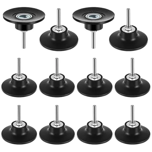 12 Pack Quick Change Disc Pad Holder, 1/4 in Shank, 3 Inch