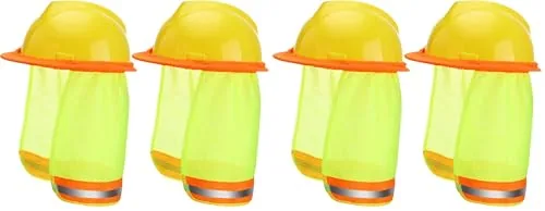2 Pieces Hard Hat Sun Neck Shield Hard Hat Sunshade High Visibility Sun